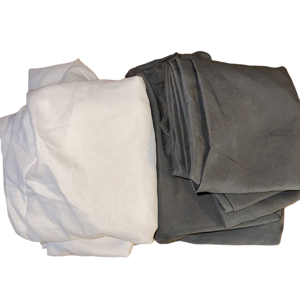Brand new white and gray pillow cases